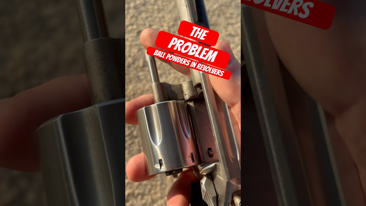 The Problem With Using BALL POWDERS In Revolver Cartridges #shorts #techtips