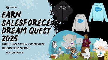 Salesforce Dream Quest 2025 || Gratis Swags & Goodies || Salesforce Swags Kit || Registreer nu!!