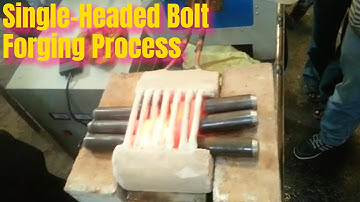 #Hot #Bolt #Forge #Forging #Press #Whole #Process JLC-50KW #Induction #Heating #Machine #Equipment