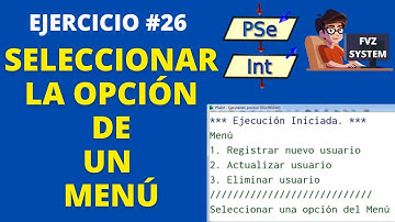 Pseint-26-Seleccionar la opción de un menú-Condicionales-#fvzsystem #fvz_system