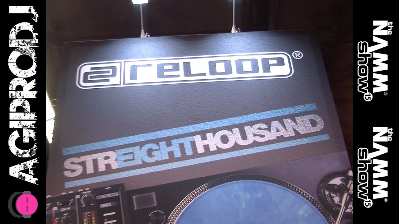 RELOOP RP8000 STRAIGHT Turntable with Serato DJ/MIDI Controls NAMM