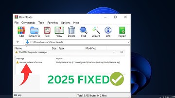 How to fix Damage or Corrupted RAR / ZIP file | Unexpected end of archive Error