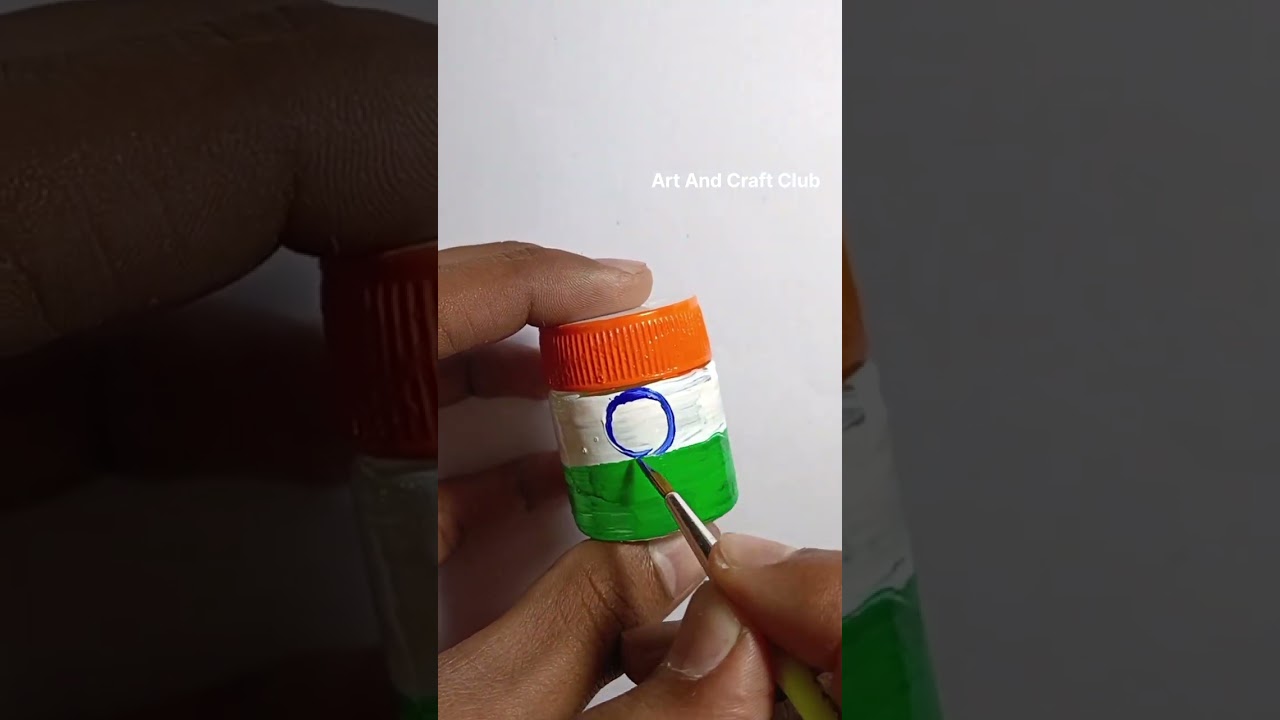 India flag on glass।