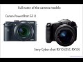 Canon PowerShot G3 X vs Sony Cyber-shot  RX10