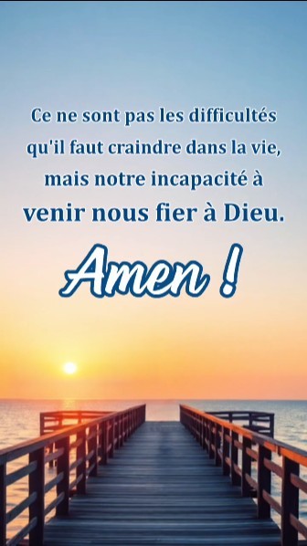 Ce ne sont pas les difficultés qu'il faut craindre dans la vie […] !