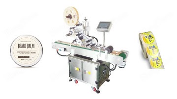 Cap Top Automatic Plane Labeling Machine Sticker Label Applicator