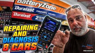 8 Vehicles 1 Day 1 Tech! From Repairs to Diagnosis & Parts Stores!!