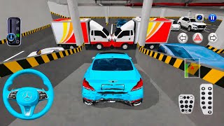 Impossible Car Parking Challenge 😱🚗💥 | Mercedes Crash Escape Level 3d driving classes gameplay 2026  screenshot 3