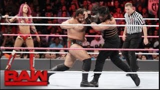 Roman Reigns \& Sasha Banks vs. Rusev \& Charlotte - Mixed Tag Team Match: Raw, Oct. 10, 2016 Full HD