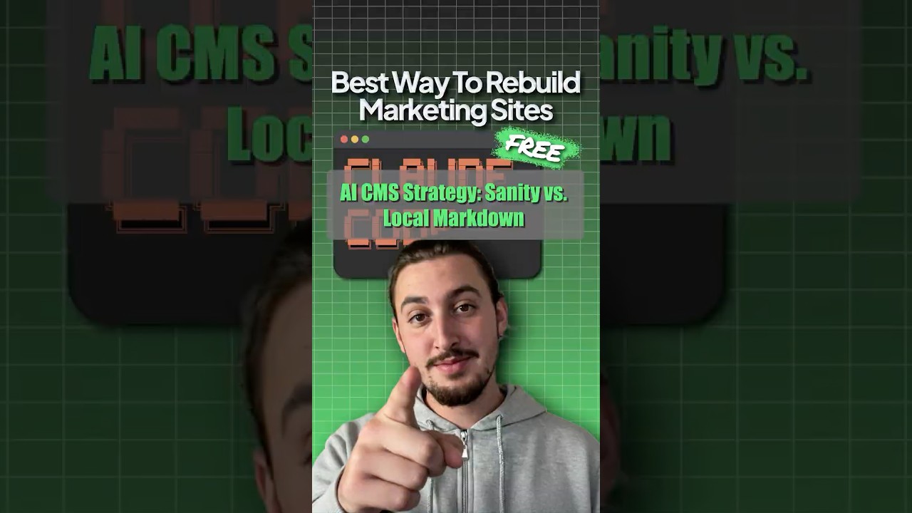AI CMS Strategy Sanity vs  Local Markdown