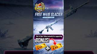 Daily Free Two Token M416 Glacier  😳 #pubgmobile #pubg