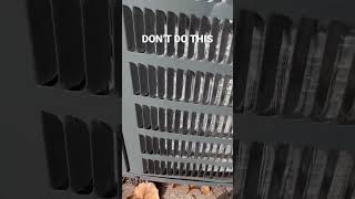 DO NOT CLEAN YOUR CONDENSER THIS WAY!!