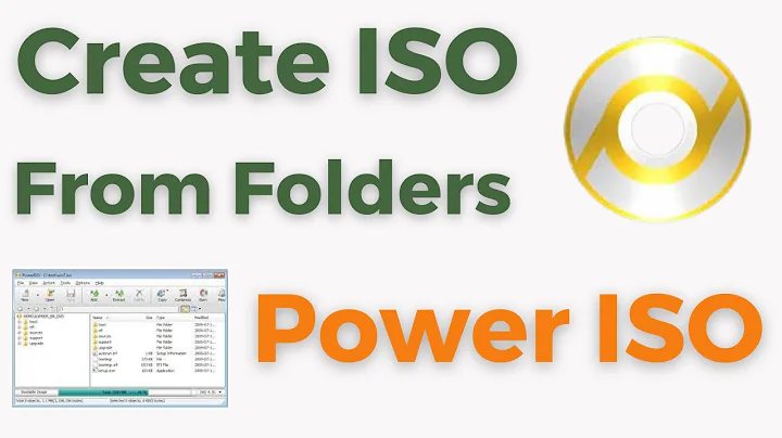 Create ISO File from File and Folders in Power ISO | How To Convert Files into ISO Image