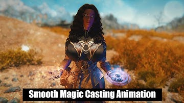 Skyrim Se: Smooth Magic Casting Animation