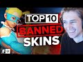 xQc Reacts to The Top 10 Banned and Controversial Skins | theScore esports