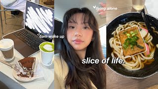 waking up at 6AM productive vlog 🖇 realistic week in my life, what i eat \& living alone diaries