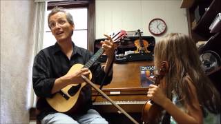 Arpeggio training on Violin and Guitar