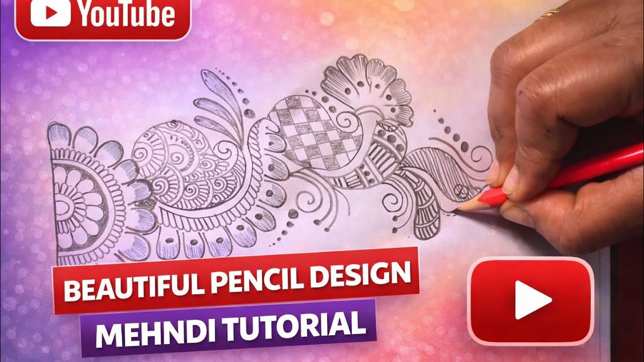 Beautiful pencil design mehandi ❤️