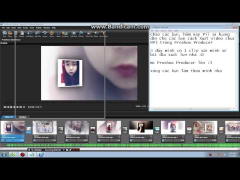 hướng dẫn cách xuất Video chuẩn MP3 trong Proshow Producer
