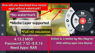 #kine_master_apss How to download kine master apps without watermark & media layer supported.