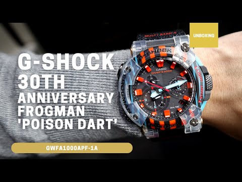 G-Shock 30th Anniversary Frogman 'Poison Dart' GWFA1000APF-1A  #GWFA1000APF1A #gshock #frogman