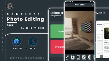 Android Photo Editing App in one Video | Programiner