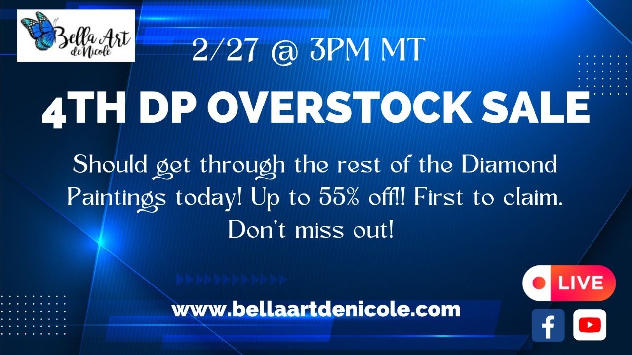 4th Diamond Painting Overstock Sale - Up to 55% Off