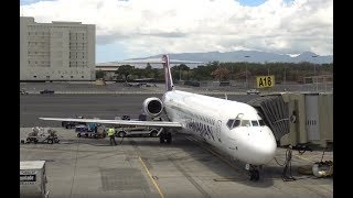 HAWAIIAN AIRLINES  Boeing 717-200 / Honolulu to Kahului, Maui / 4K Video