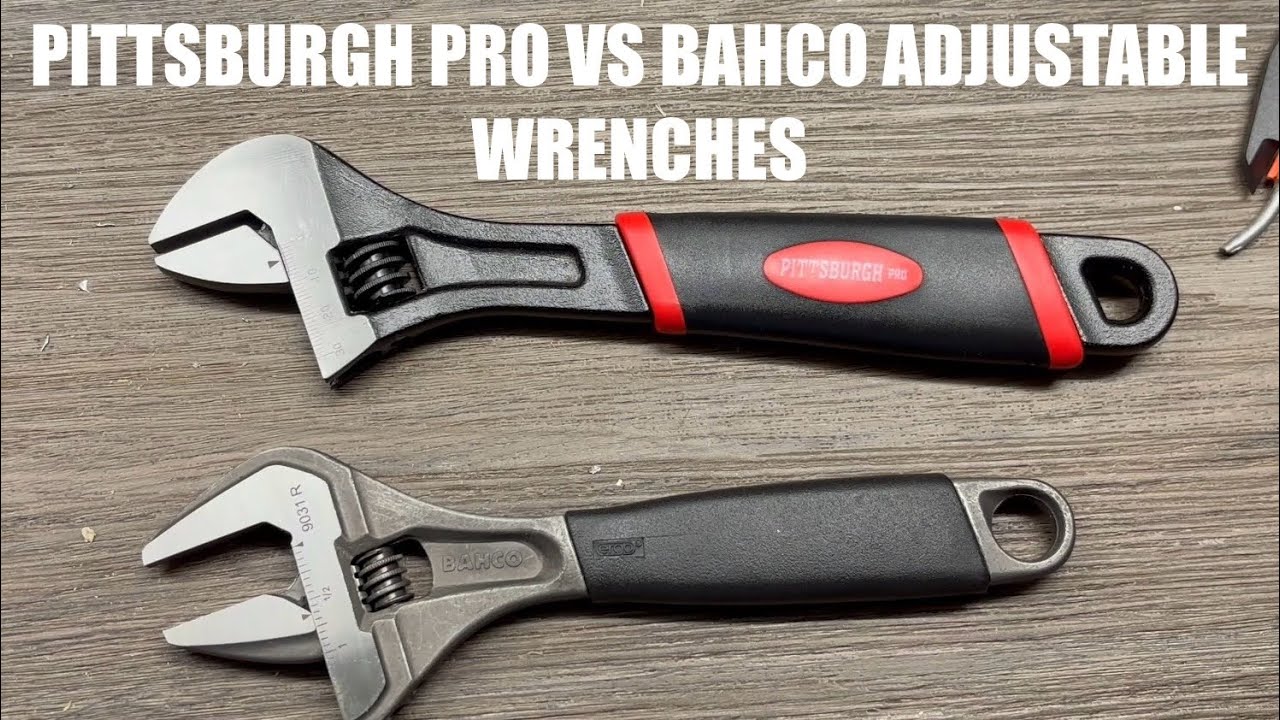 Pittsburgh Pro vs Bahco Adjustable Wrenches - YouTube