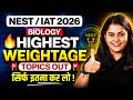NEST & IAT 2026 Biology 🔥 Highest Weightage Topics | Most Important Chapters By Shipra Tiwari