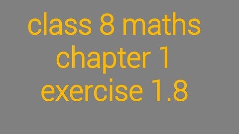 Class 8 maths chapter 1 exercise 1.8 complete rational numbers start up including NCERT