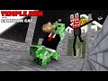 Monster School : Temple Run with Cartoon Cat - Funny Minecraft Animation