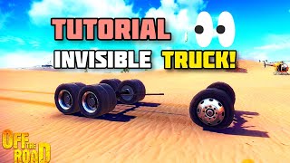 EASY TUTORIAL! HOW TO MAKE INVISIBLE VEHICLE BUG | OFF THE ROAD OPEN WORLD DRIVING GAME