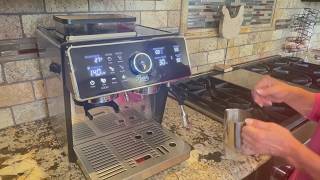 PwZzk Dual Boiler Semi-Automatic Espresso Machine with Built-in Grinder