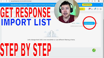 ✅  How To Import Upload List Into Get Response 🔴