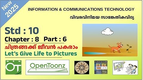 ICT Tutorials 2025 Std 10 Chapter 8.6 Animation Let’s Give Life to Pictures