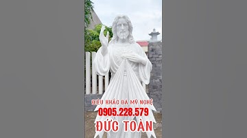 Tượng chúa thương xót bằng đá tự nhiên cao 2m#shorts #shortsvideo #shortsfeed #shortvideo #short