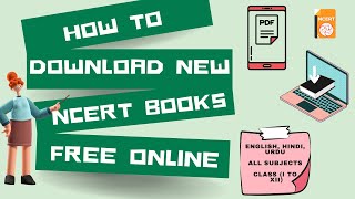 How to Download NCERT Revised Books pdf free for 2023-24.
