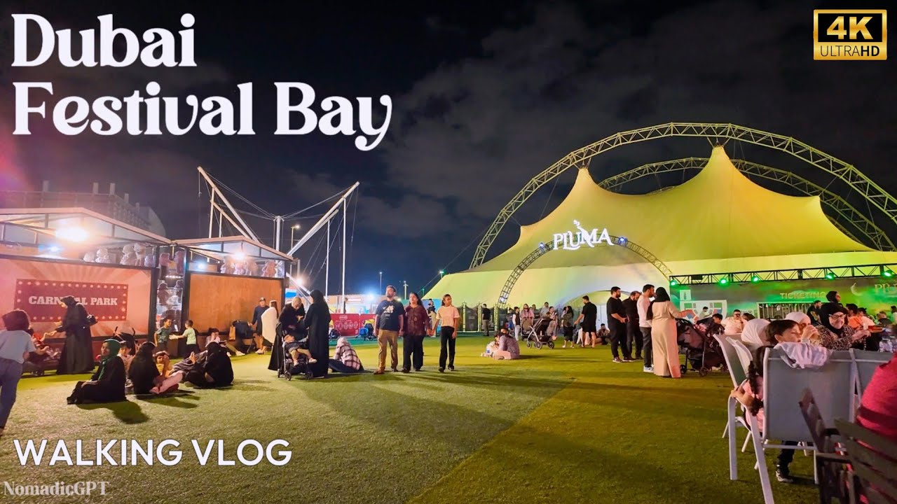 Dubai Festival Bay in Winter 2024 | Dubai Travel Guide 4K HDR - YouTube