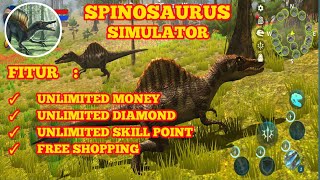 SPINOSAURUS SIMULATOR MENGGUNAKAN APK M.0.D.$ VERSI TERBARU 1.0.8 screenshot 1