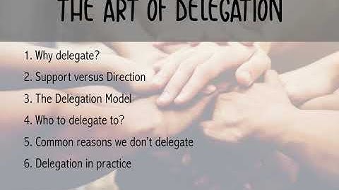 The Art of Delegation: Course Introduction