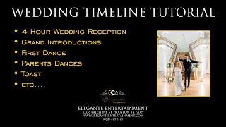 Wedding Program or Itinerary Tutorial  DJ's Entertainment Perspective