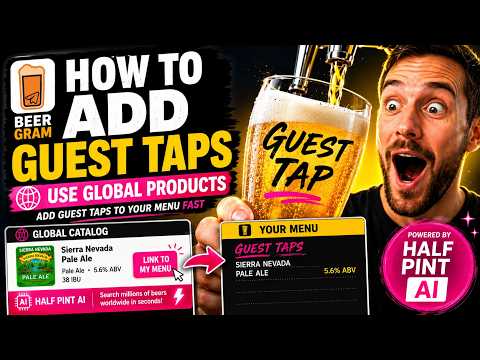 How to add Guest Taps to your Beer Gram menu