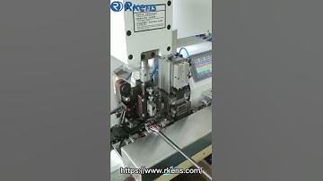 Multi-core cable strip and terminal crimp machine