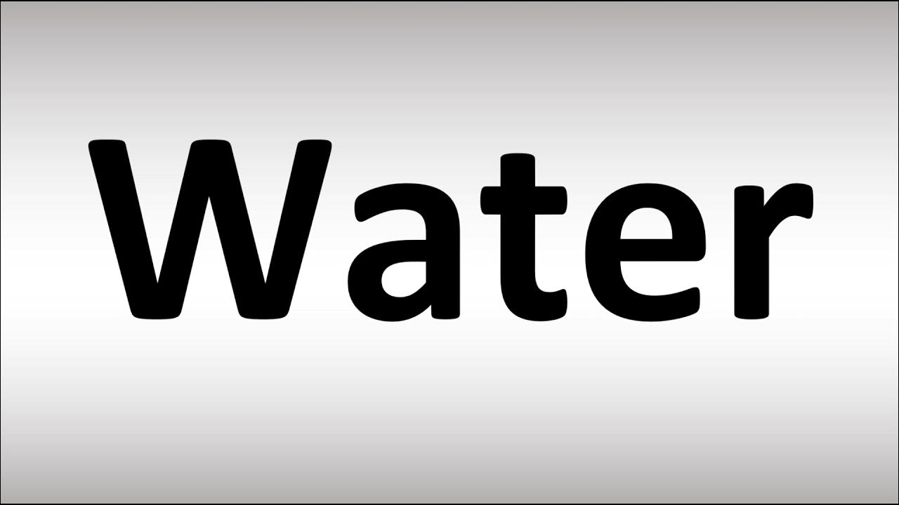 How To Pronounce Water Bottle In British English How To Pronounce Water Bottle In British English