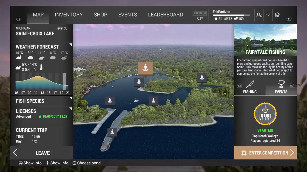 Fishing Michigan Saint Croix Lake, top notch walleye YouTube