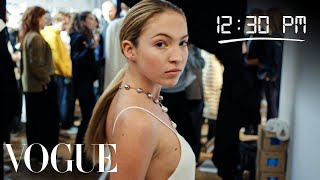 How Model Lila Moss Gets Runway Ready Diary Of A Model Vogue