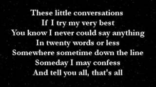 Video thumbnail of "Little Conversations by Concrete Blonde (with lyrics)"