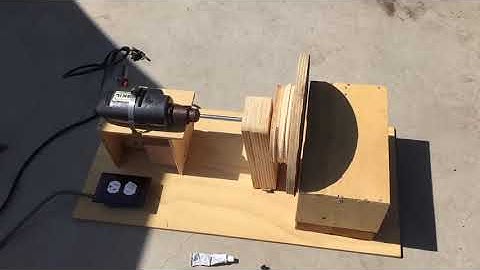 How to make a drill powered disc sander, Part #2
