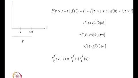 Mod-05 Lec-01 Definition, Kolmogrov Differential Equations and Infinitesimal Generator Matrix